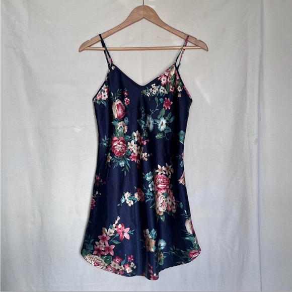 2000s Serena Lingerie Floral Slip Dress - Picture 1 of 4